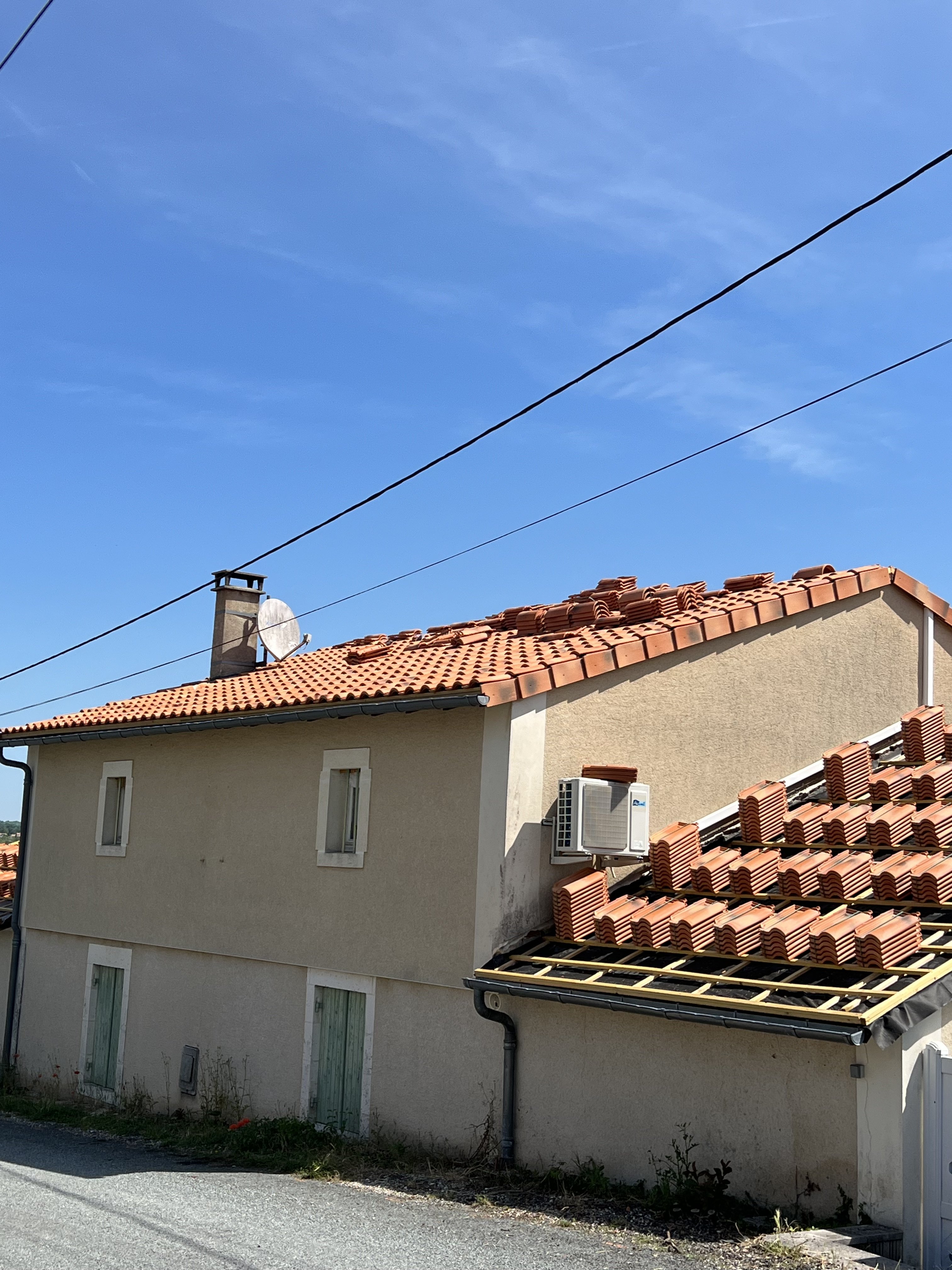 Réfection toiture maison Périgueux