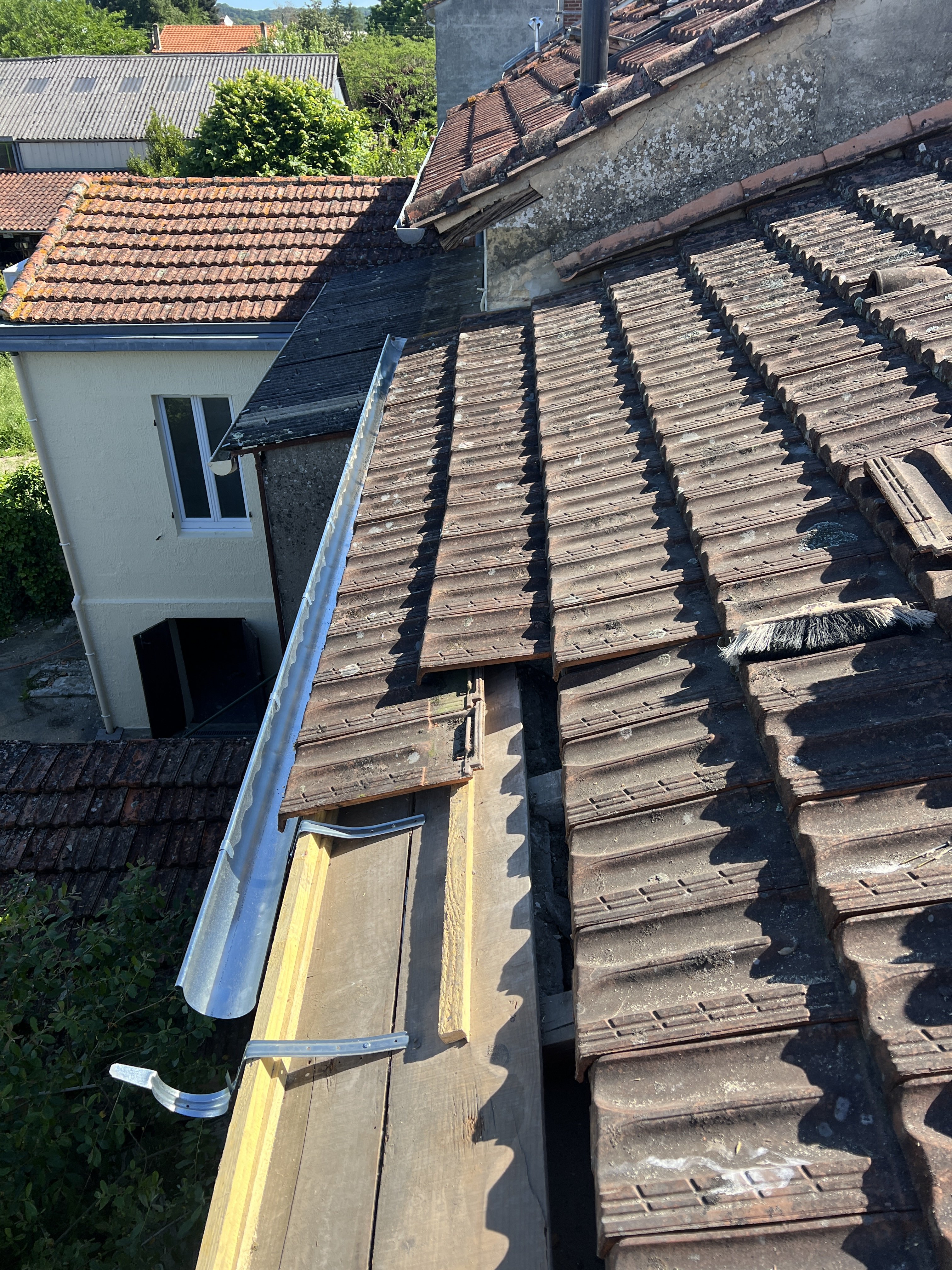 Zinguerie chéneau zinc rénovation Périgueux